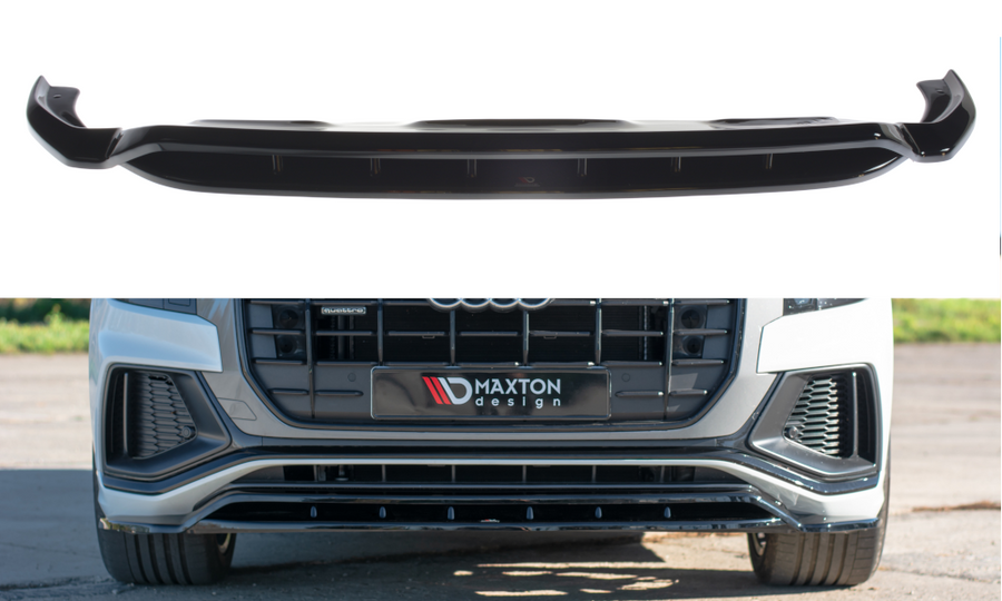 Maxton Design AU-Q8-1-SLINE-FD1T+FD1RT Front Splitter Audi Q8 S-Line | Duco Car Parts UK Car Parts