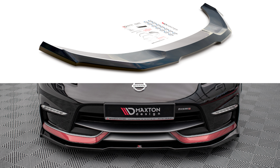 Maxton Design NI-370Z-NISMO-FD1T Front Splitter V.1 Nissan 370Z Nismo Facelift | Duco Car Parts UK Car Parts