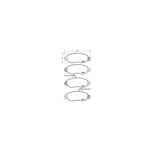 Brembo P 56 042 Brake Pad Set With Brake Caliper Screws