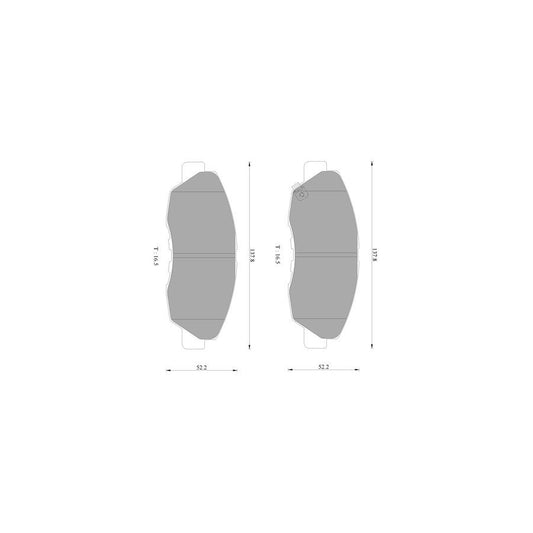 Bosch 0986Ab2363 Brake Pad Set With Acoustic Wear Warning BP2363N