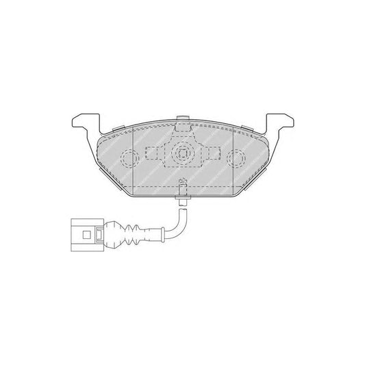 Ferodo Fqt1635 Brake Pad Set Front Axle Incl Wear Warning Contact With Piston Clip