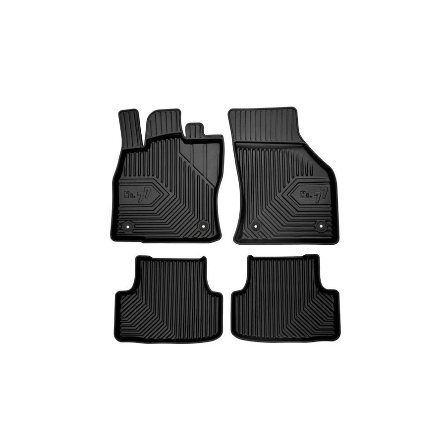 FROGUM Tailored 77407060 Floor mat set Elastomer, Front and Rear, Quantity: 4, Black, (LHD)