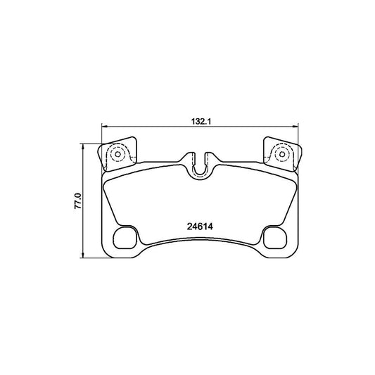 Hella 8DB 355 014 631 Brake Pad Set Prepared For Wear Indicator With Counterweights
