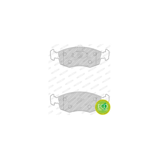 Ferodo Fdb4735 Brake Pad Set Premier Eco Friction Not Prepared For Wear Indicator With Piston Clip Without Accessories