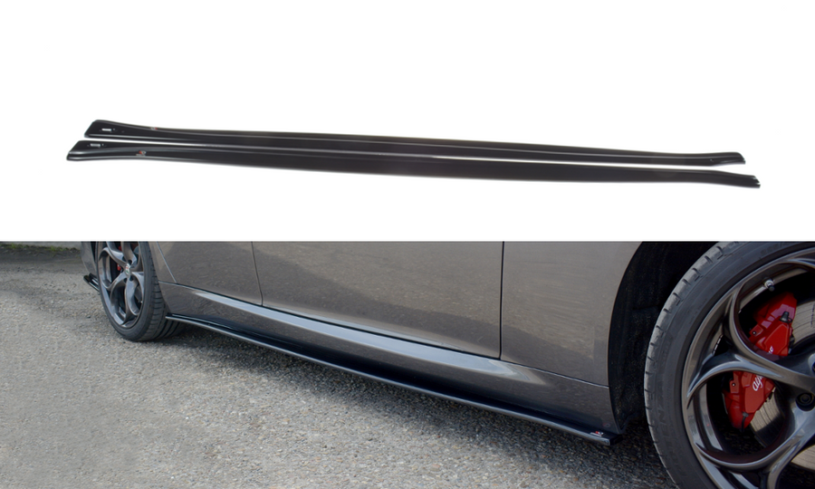Maxton Design AL-GI-1-VEL-SD1T Side Skirts Diffusers Alfa Romeo Giulia Veloce | Duco Car Parts UK Car Parts
