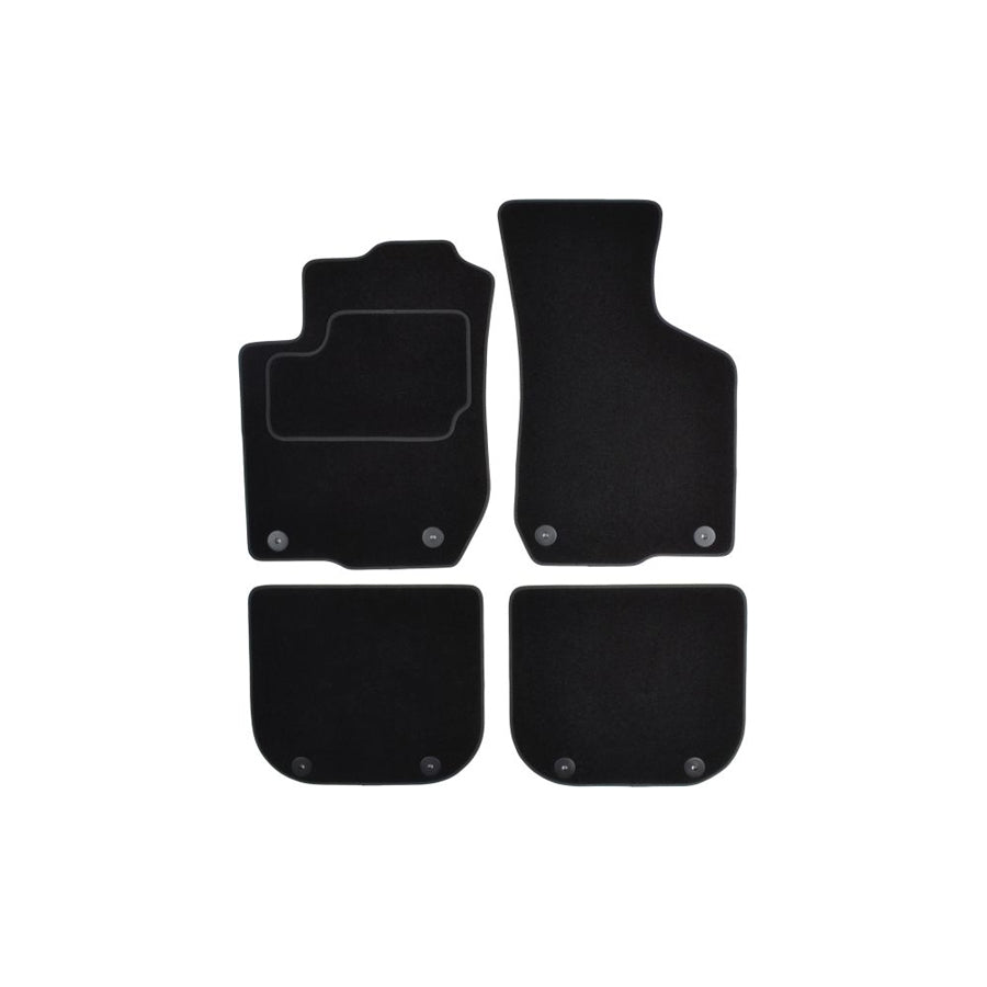 MAMMOOTH A041 AUD70 PRM 01 Floor mat set for AUDI A3 Hatchback (8L1) Textile, Front and Rear, Quantity: 4, Black