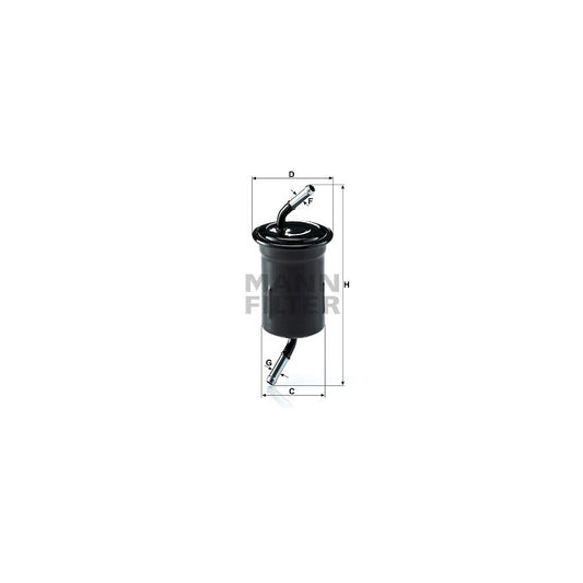 MANN-FILTER WK 614/9 Fuel filter In-Line Filter