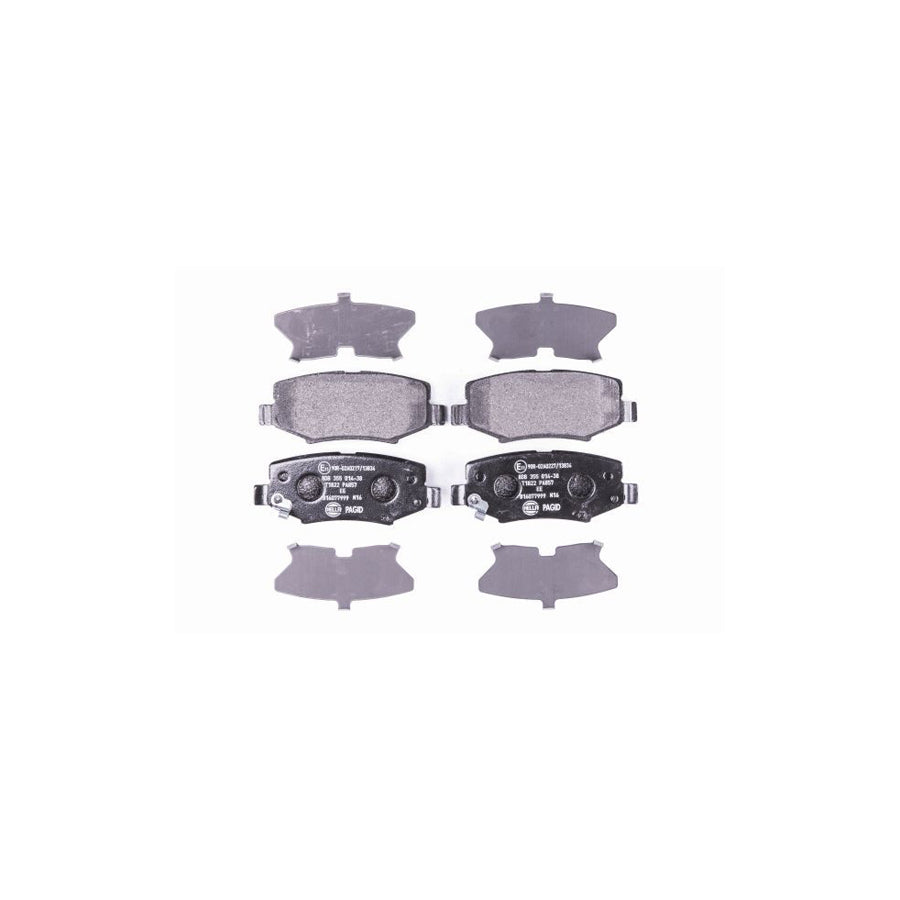 Hella 8DB 355 014 381 Brake Pad Set With Acoustic Wear Warning