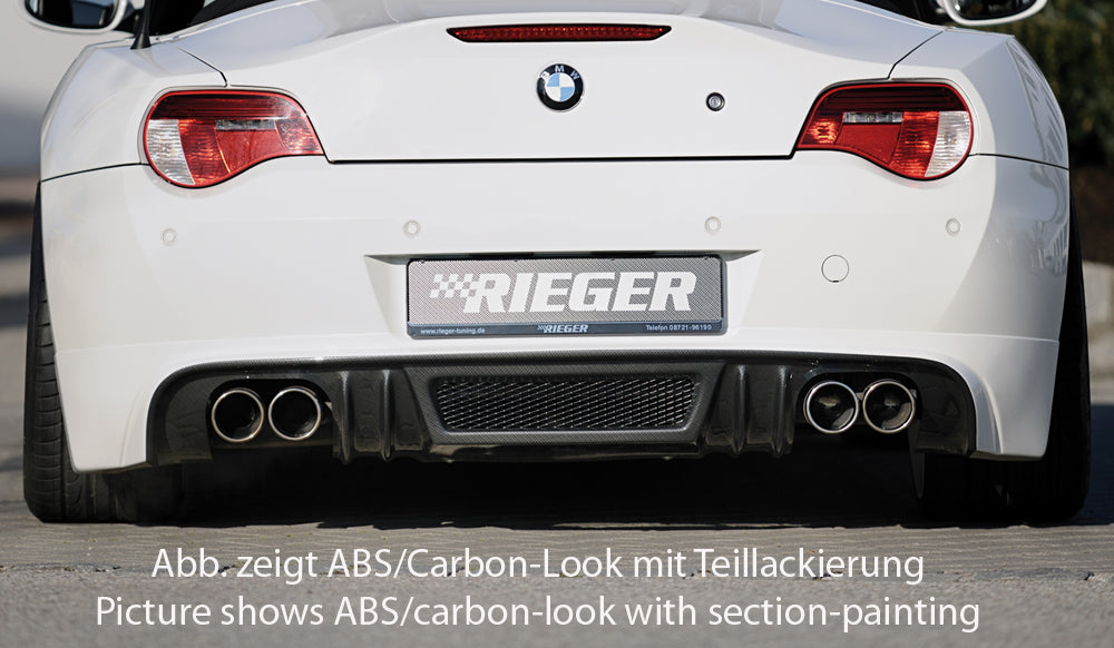 Rieger 00099857 BMW Z4 E85 Rear Diffuser