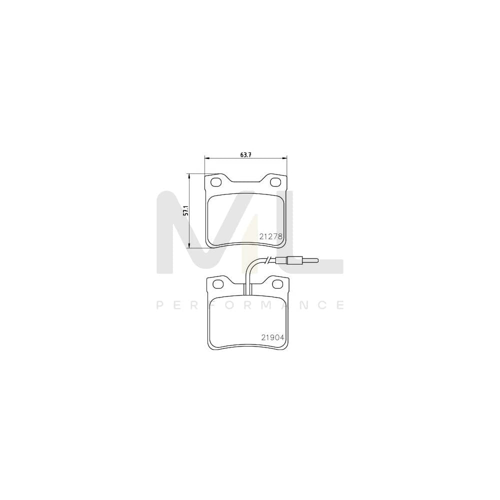 Hella 8DB 355 008-171 Brake Pad Set With Integrated Wear Warning Contact | Duco Car Parts UK