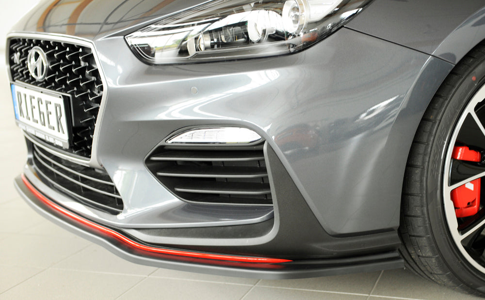 Rieger 00076000 Hyundai Front Splitter (i30 N-Performance & i30 N) -  Matte Black