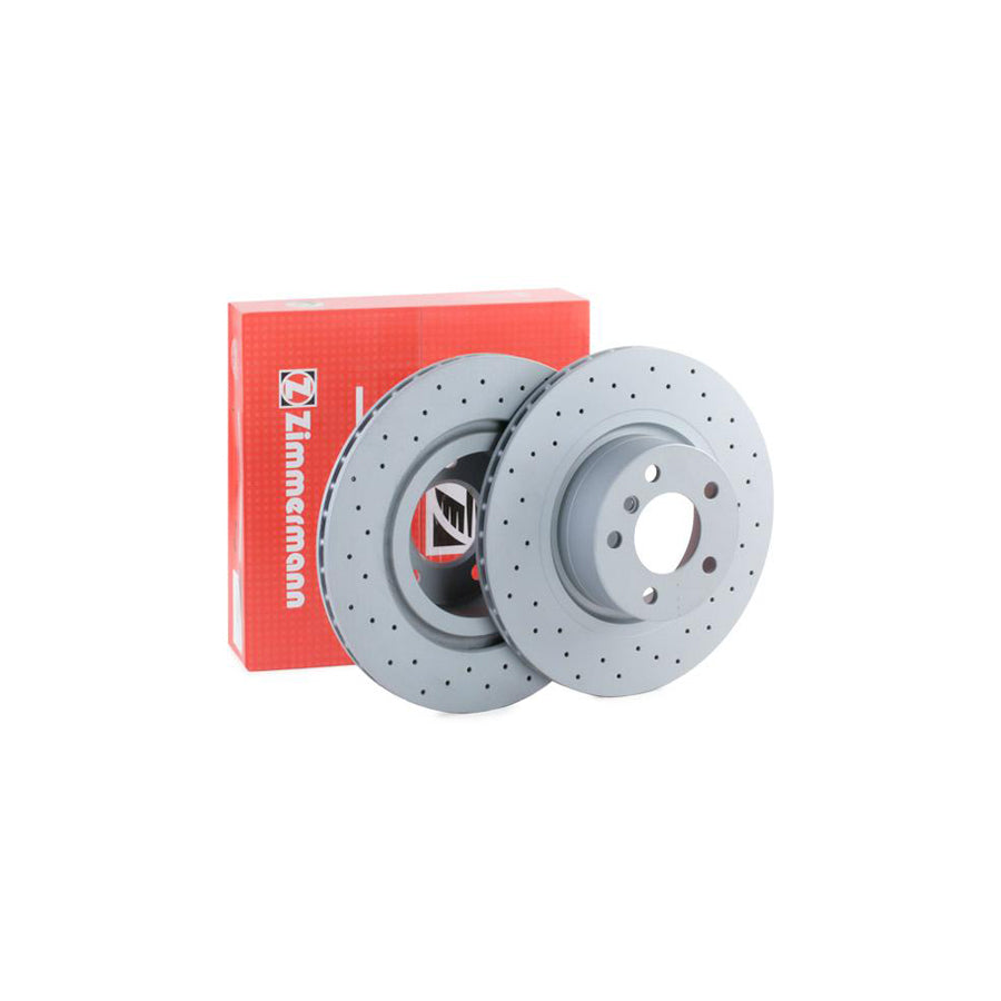 ZIMmERMANN SPORT COAT Z 150 3495 52 Brake Disc Internally Vented Perforated Coated High carbon