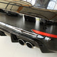Rieger 00088164 Audi 8V S3 Rear Diffuser for Original Twin Tailpipe Left & Right - Glossy Black