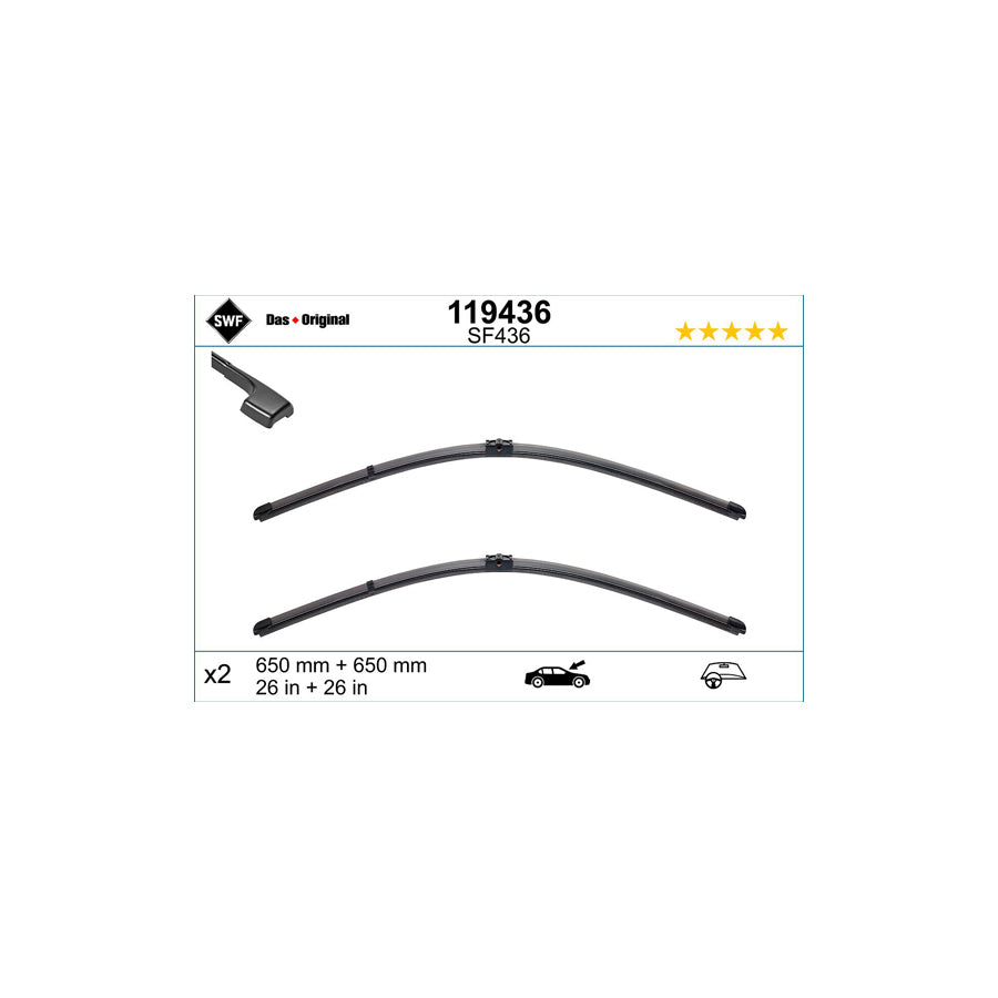 Swf Visioflex 119436 Wiper Blade | Duco Car Parts UK Car Parts