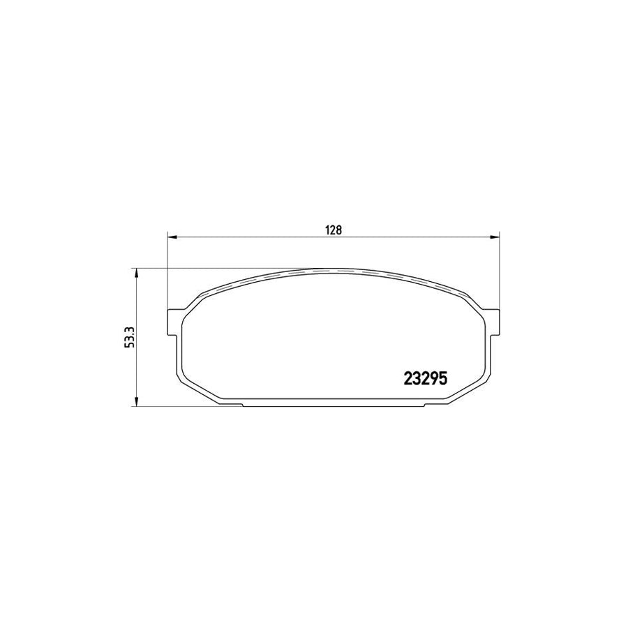Brembo P 49 022 Brake Pad Set For Mazda 323F V Hatchback Ba With Acoustic Wear Warning