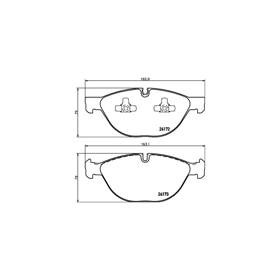 Hella 8DB 355 012 661 Brake Pad Set Prepared For Wear Indicator
