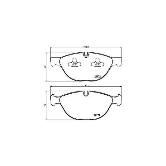 Hella 8DB 355 012 661 Brake Pad Set Prepared For Wear Indicator