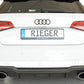 Rieger 00056823 Audi 8V Rear Diffuser for Sport Tailpipe Left & Right (A3 & S3) -  Matte Black