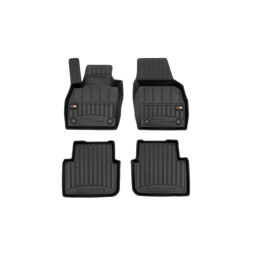 FROGUM Tailored, ProLine 3D409613 Floor mat set Elastomer, Front and Rear, Quantity: 4, Black, (LHD)