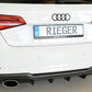 Rieger 00056823 Audi 8V Rear Diffuser for Sport Tailpipe Left & Right (A3 & S3) -  Matte Black