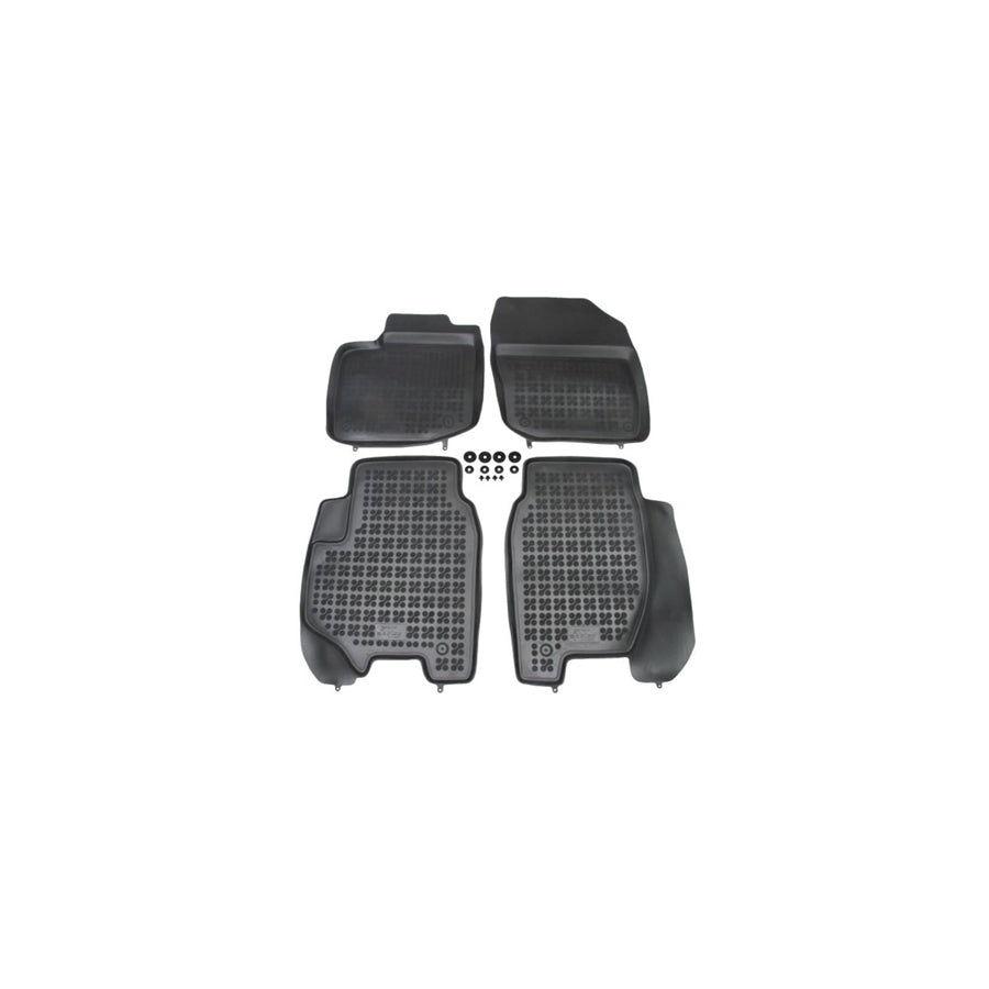 REZAW PLAST Tailored 200917 Floor mat set for HONDA Civic IX Hatchback (FK) Elastomer, Front and Rear, Quantity: 4, Black
