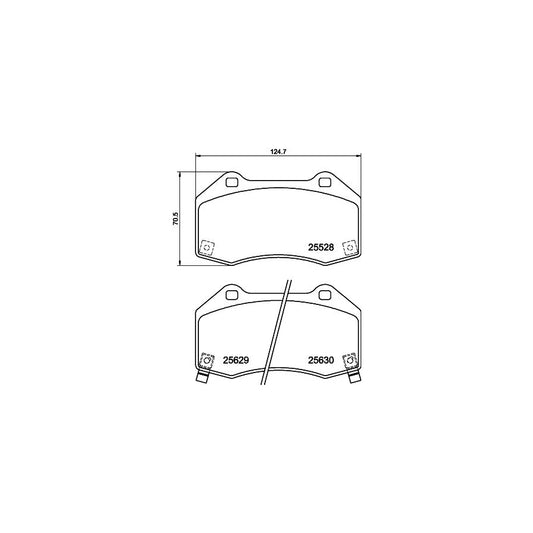 Hella 8DB 355 025 891 Brake Pad Set With Acoustic Wear Warning