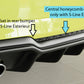 Rieger 00056823 Audi 8V Rear Diffuser for Sport Tailpipe Left & Right (A3 & S3) -  Matte Black