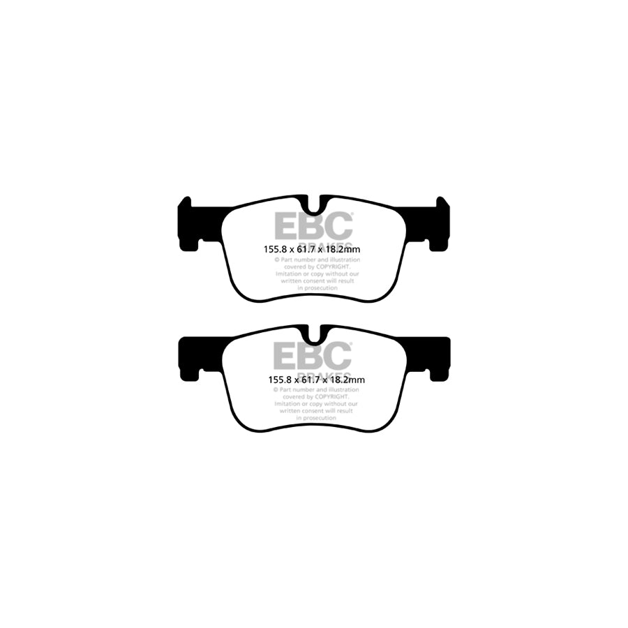 EBC PLK1361 BMW Yellowstuff Pads and Brake Line Performance Pack - ATE Caliper 2 | Duco Car Parts UK Car Parts