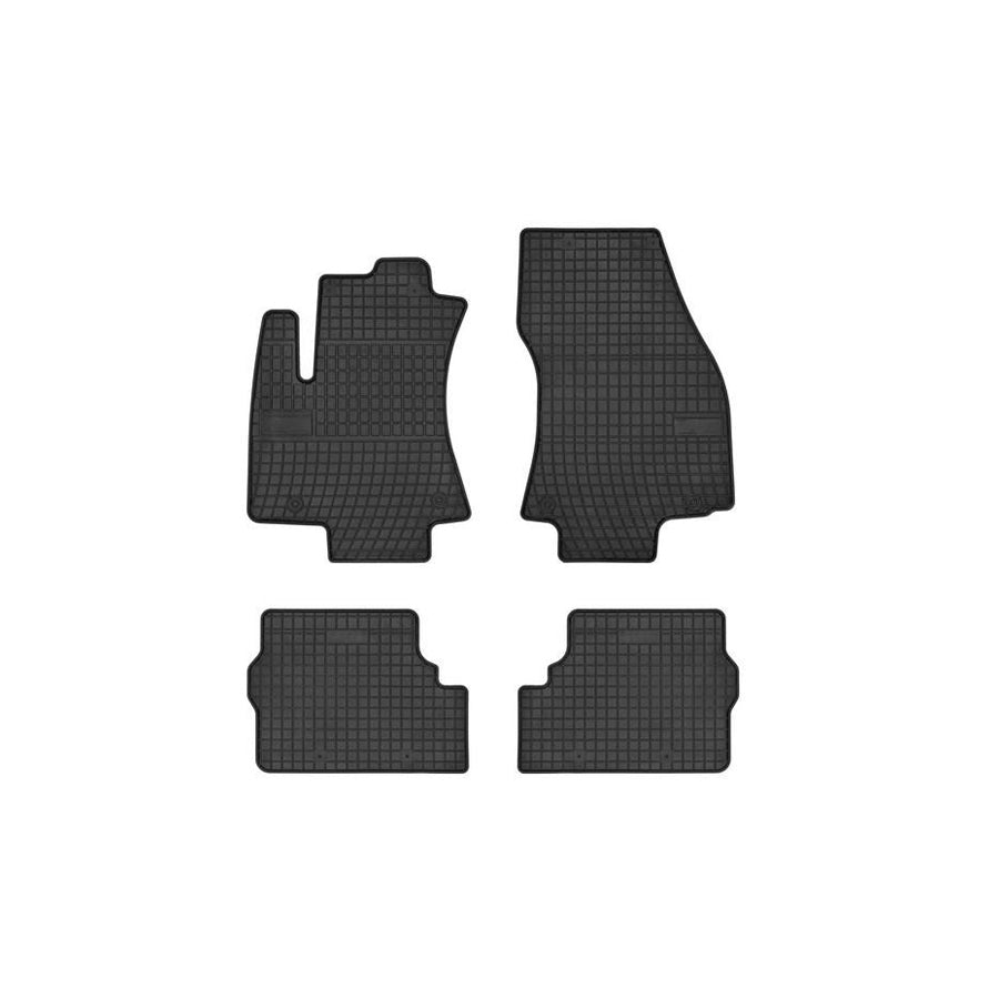 FROGUM Tailored 542759 Floor mat set for OPEL Zafira A (T98) Elastomer, Front and Rear, Quantity: 4, Black, (LHD)