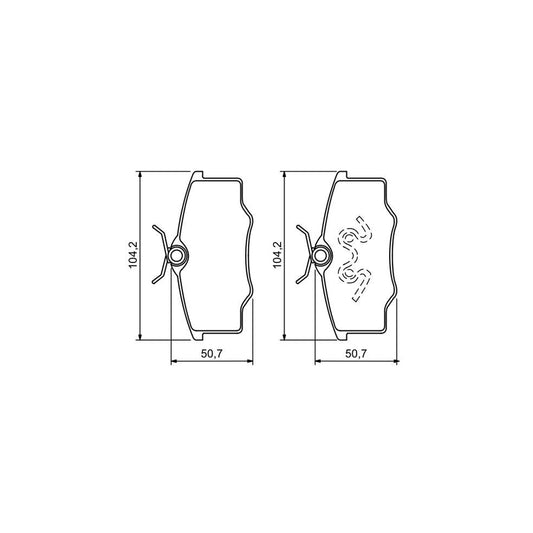 Bosch 0986494389 Brake Pad Set With Mounting Manual BP1297