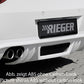 Rieger 00099865 BMW Z4 E85 Rear Diffuser for Twin Tailpipe Left - Carbon-Look