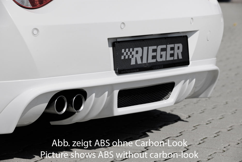 Rieger 00099865 BMW Z4 E85 Rear Diffuser for Twin Tailpipe Left - Carbon-Look