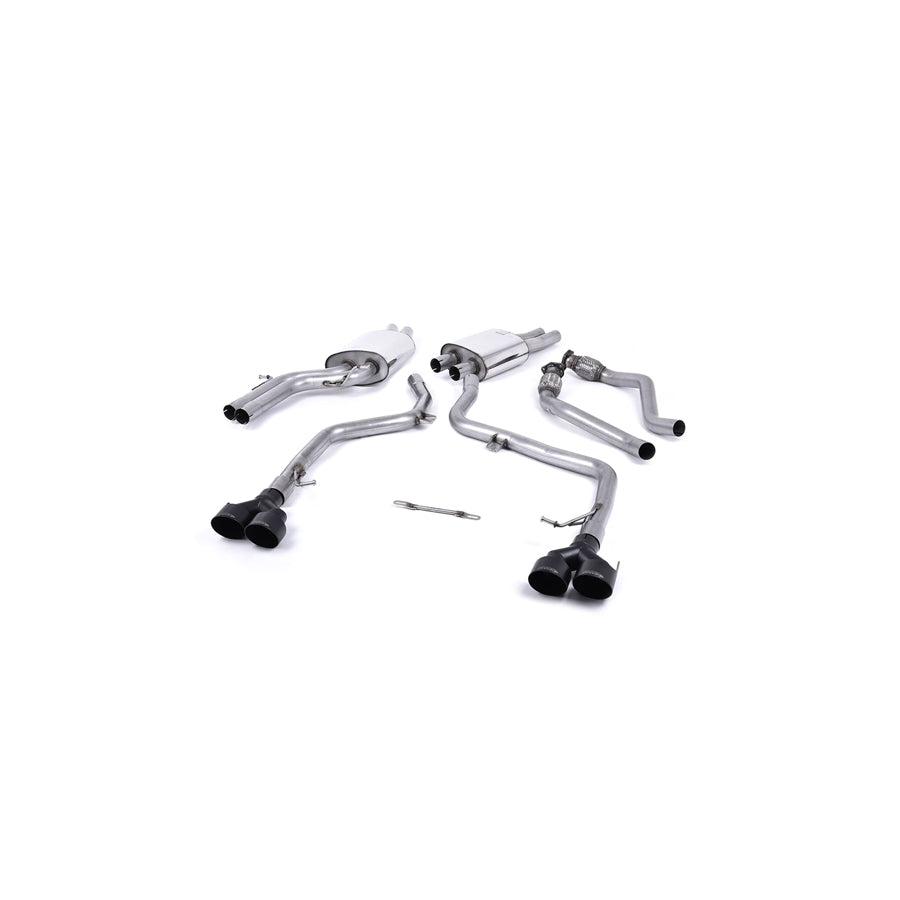 MillTek Audi S5 Non-Resonated Cat-Back Exhaust System