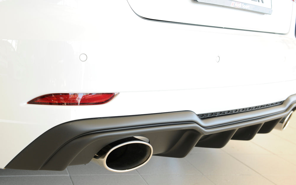 Rieger 00056823 Audi 8V Rear Diffuser for Sport Tailpipe Left & Right (A3 & S3) -  Matte Black