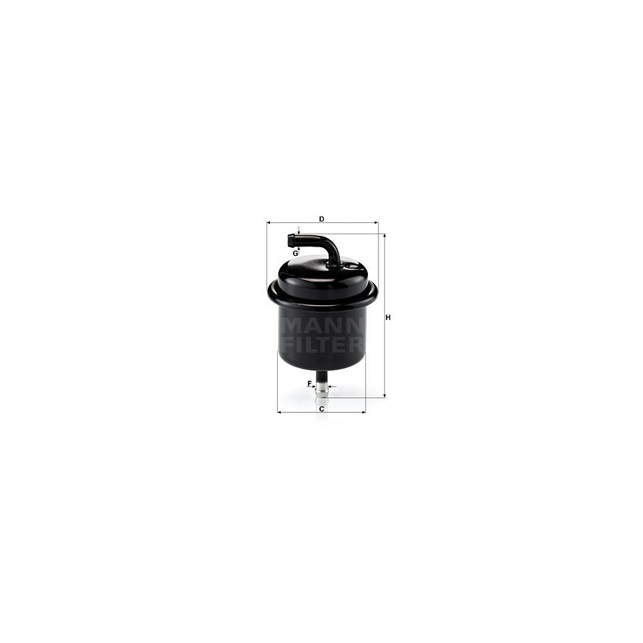 MANN-FILTER WK 710 Fuel filter for SUZUKI BALENO In-Line Filter