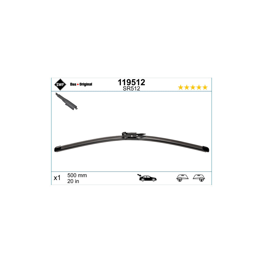 Swf Visioflex Rear 119512 Wiper Blade | Duco Car Parts UK Car Parts