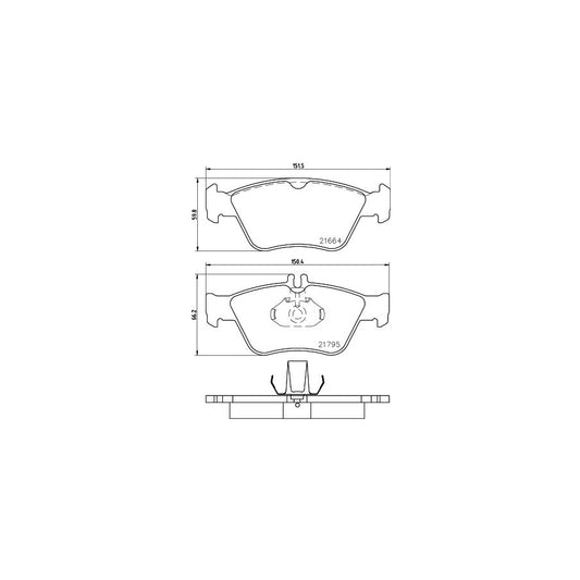 Hella 8DB 355 007 831 Brake Pad Set Prepared For Wear Indicator