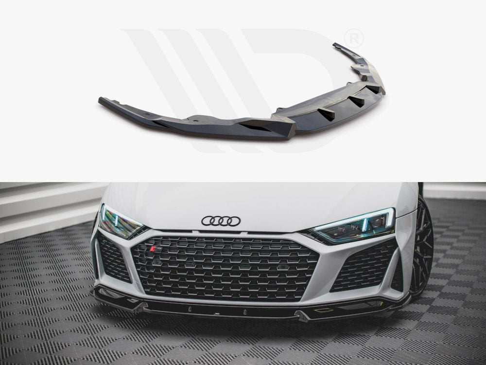 Maxton Design AU-R8-2F-FD1T+FD1RT Front Splitter V.1 Audi R8 MK2 Facelift | Duco Car Parts UK Car Parts