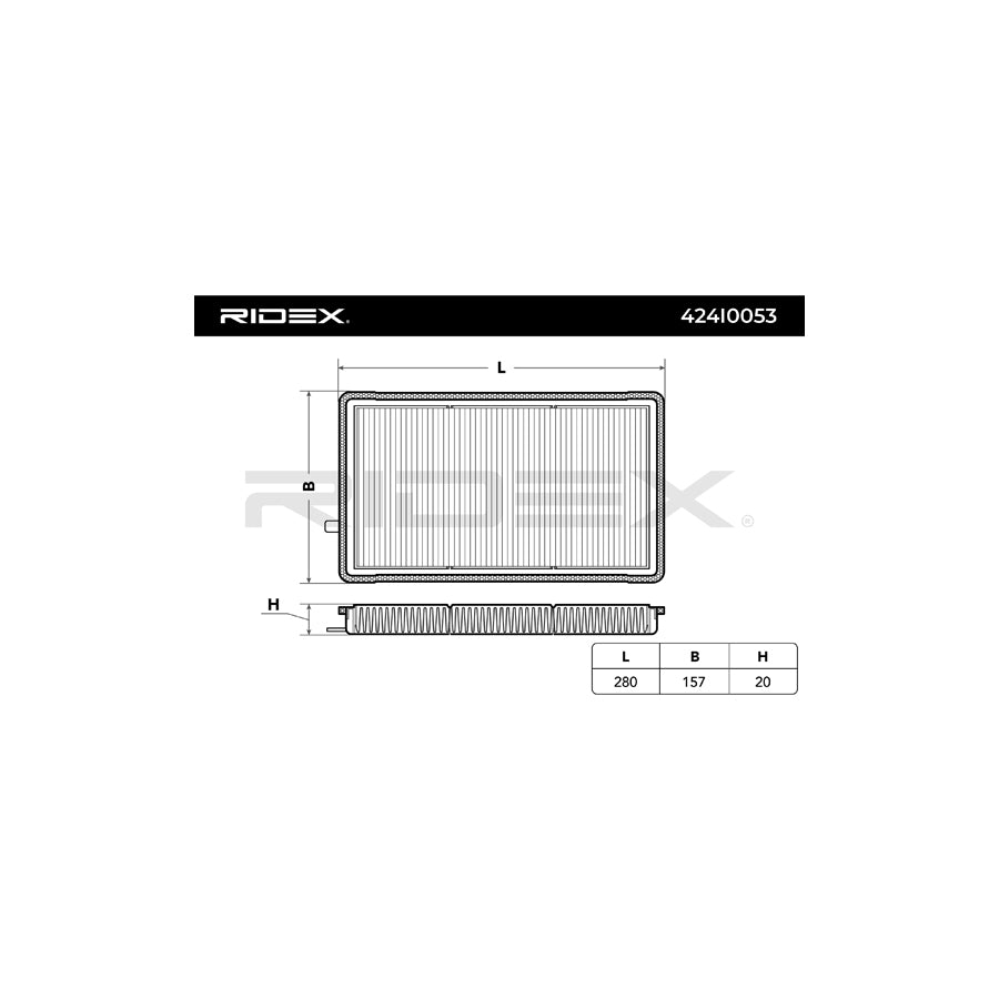 Ridex 424I0053 Pollen Filter | Duco Car Parts UK Car Parts