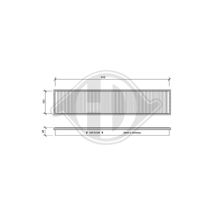 Diederichs Dci1058 Pollen Filter | Duco Car Parts UK Car Parts
