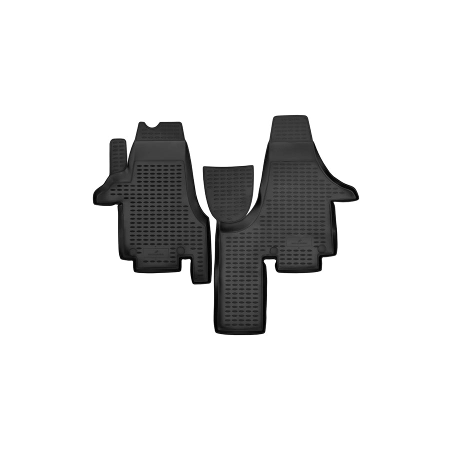 WALSER Tailored, XTR 75169 Floor mat set Elastomer, Front, Black