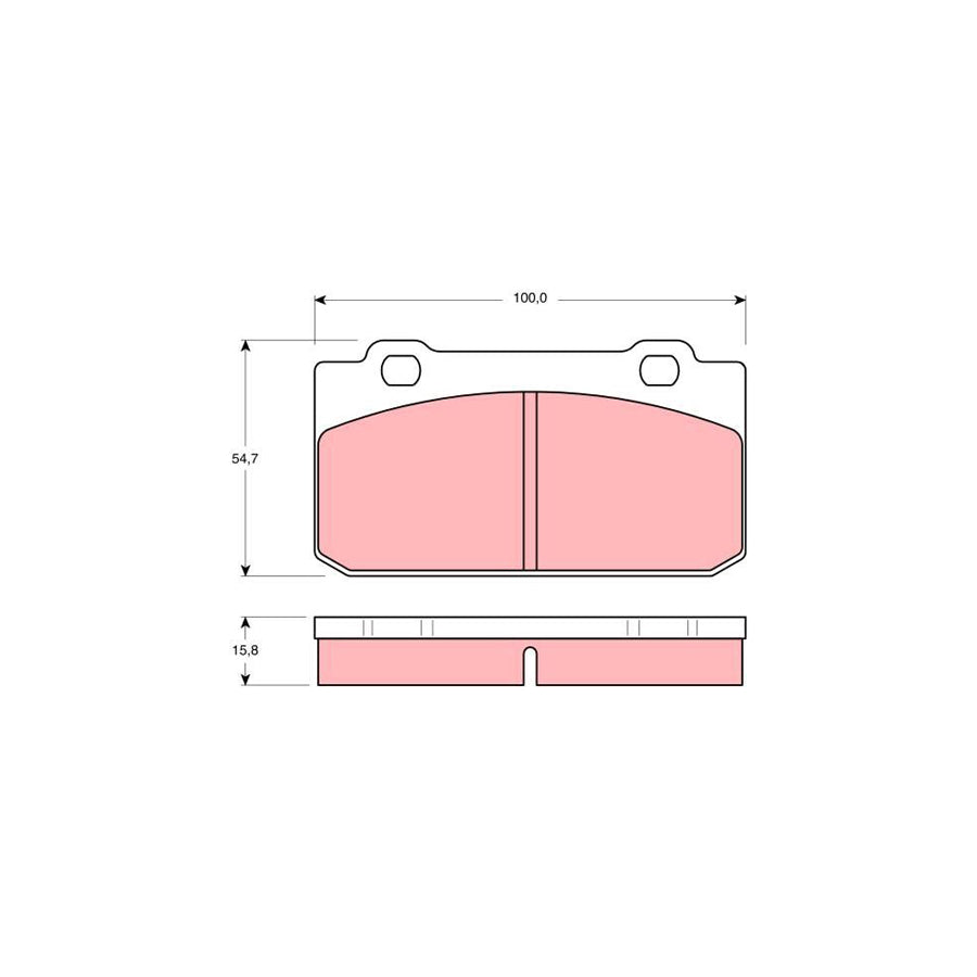 TRW Gdb353 Brake Pad Set For Alfa Romeo 33 Not Prepared For Wear Indicator