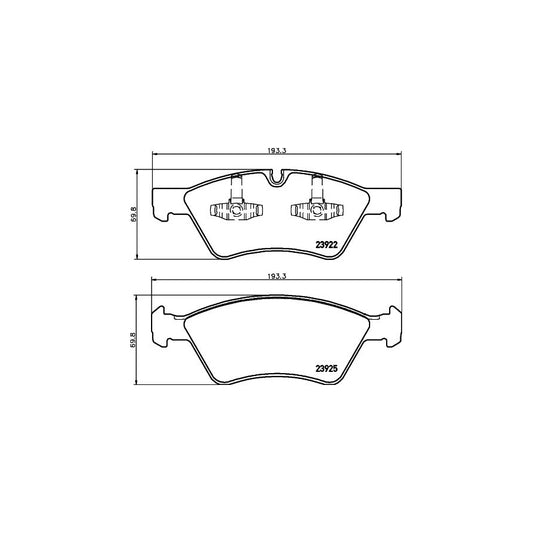 Hella 8DB 355 012 011 Brake Pad Set Prepared For Wear Indicator