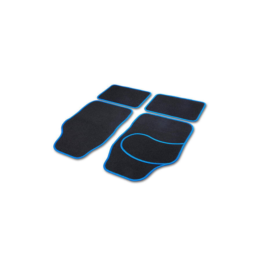 CARTREND Universal fit 10599 Floor mat set Textile, Front and Rear, Quantity: 4, Black