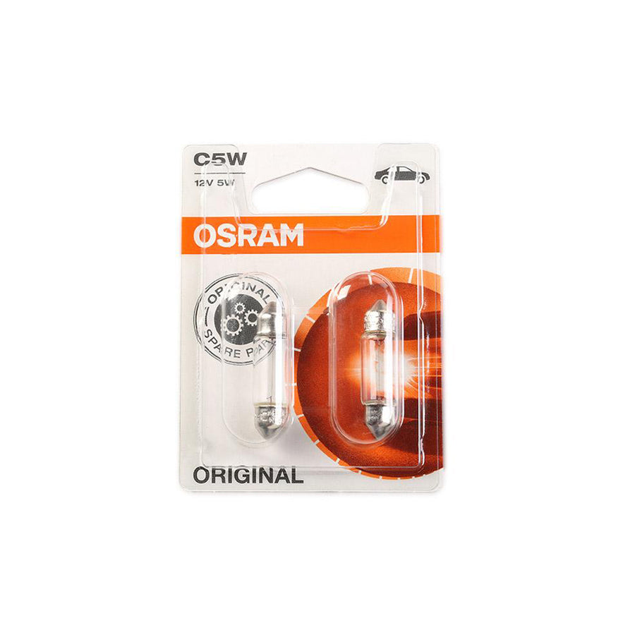 OSRAM ORIGINAL 6418-02B Bulb, licence plate light 12V 5W 35 mm, C5W, SV8,5-8