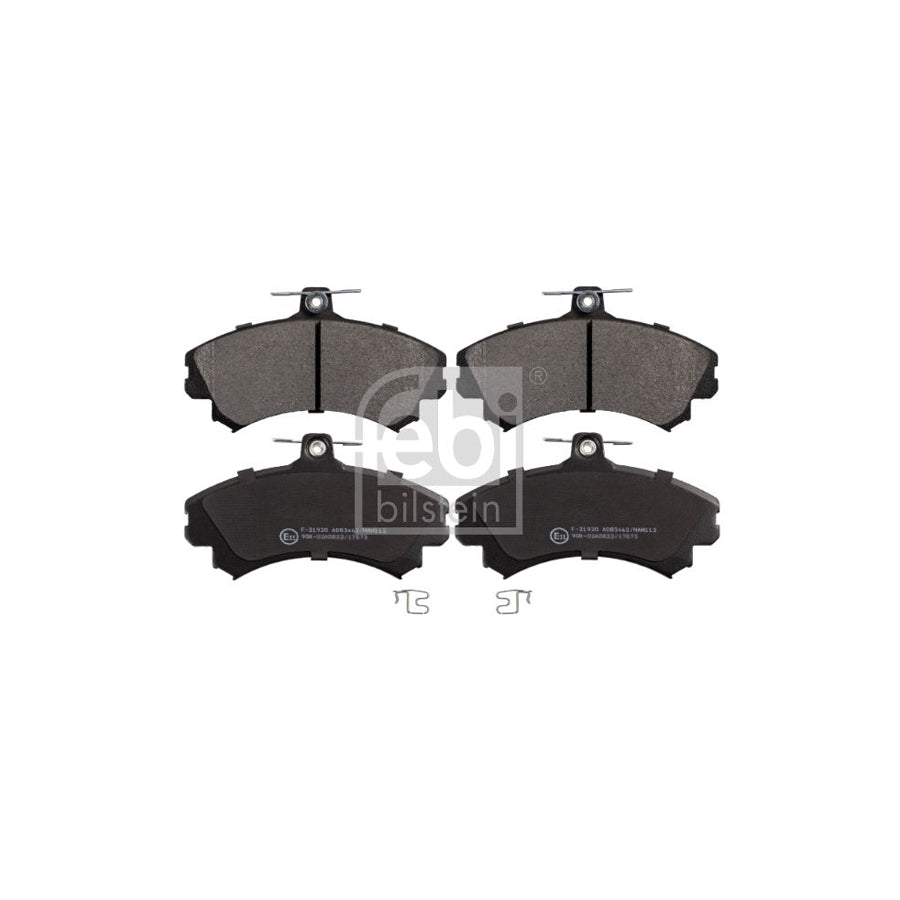 Febi Bilstein 16213 Brake Pad Set Front Axle With Acoustic Wear Warning