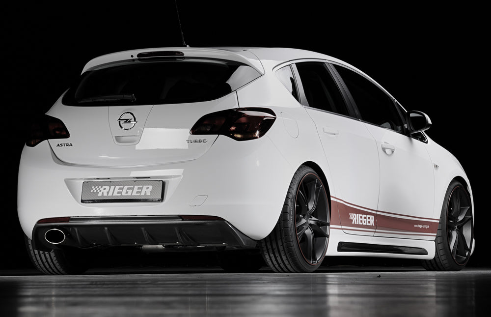 Rieger 00099861 Opel Astra J Rear Diffuser for Sport Tailpipe Left - Carbon-Look