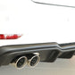 Rieger 00056822 Audi 8V A3 Rear Diffuser for Twin Tailpipe Left & Right -  Matte Black