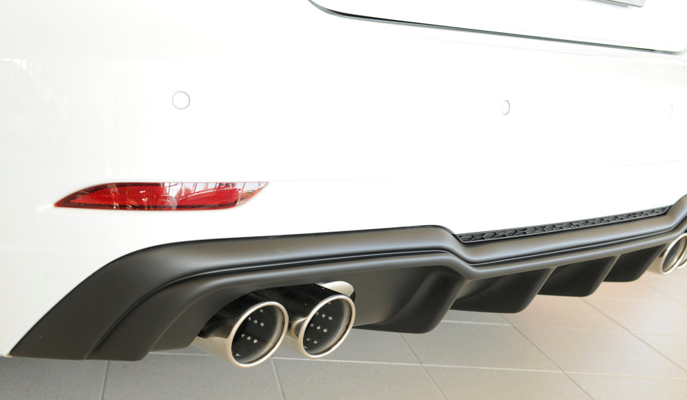 Rieger 00056822 Audi 8V A3 Rear Diffuser for Twin Tailpipe Left & Right -  Matte Black