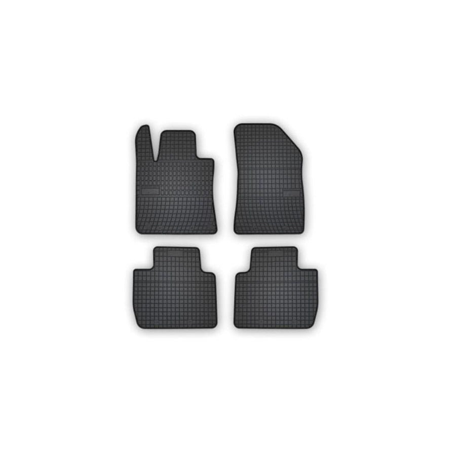 FROGUM Tailored 402478 Floor mat set for PEUGEOT 508 II (FB_, F3_) Elastomer, Front and Rear, Quantity: 4, Black, (LHD)